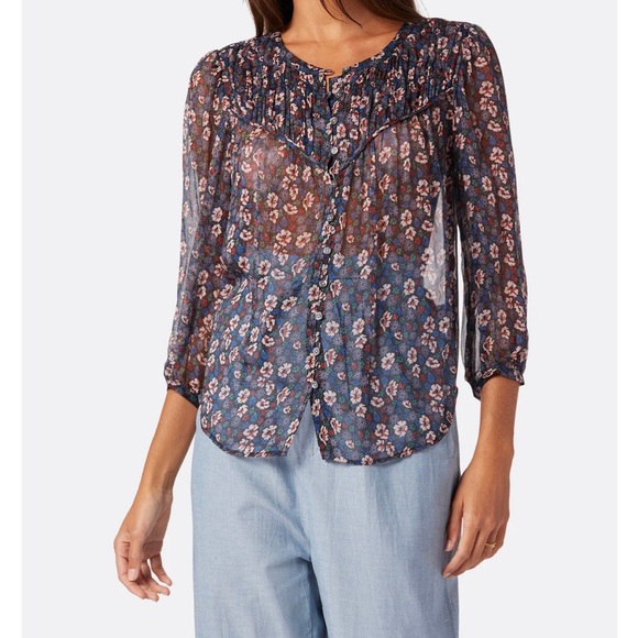 Joie long sleeve blouse with camisole. - Picture 3 of 4